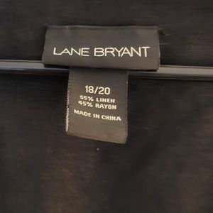 Women's Black Blouse Lane Bryant V-neck Tunic Style